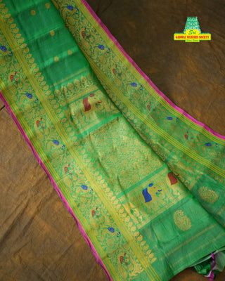 GADWAL PURE SILK TISSUE HANDLOOM SAREE