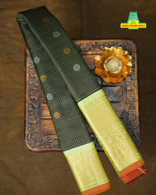 GADWAL PURE SILK CHECKS HANDLOOM SAREE