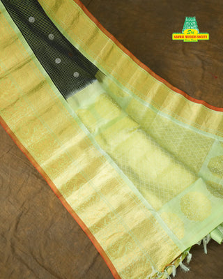 GADWAL PURE SILK CHECKS HANDLOOM SAREE