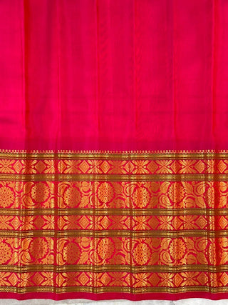GADWAL PURE SILK CHECKS HANDLOOM SAREE