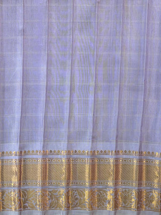 GADWAL PURE SILK CHECKS HANDLOOM SAREE