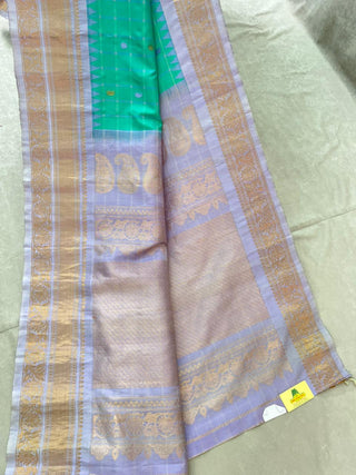 GADWAL PURE SILK CHECKS HANDLOOM SAREE