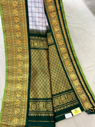 GADWAL PURE SILK CHECKS HANDLOOM SAREE