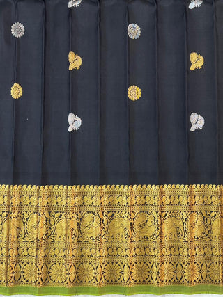 GADWAL PURE SILK CHECKS HANDLOOM SAREE