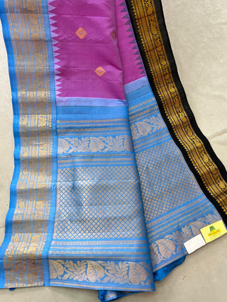 GADWAL PURE SILK GANGA JAMUNA HANDLOOM SAREE