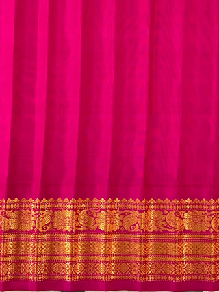 GADWAL PURE SILK GANGA JAMUNA HANDLOOM SAREE