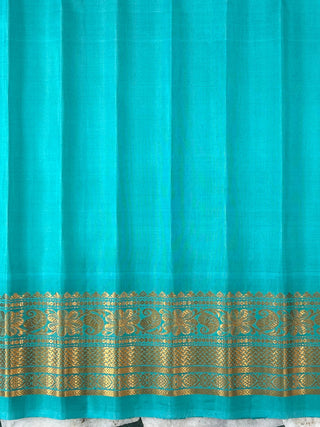 GADWAL PURE SILK GANGA JAMUNA HANDLOOM SAREE