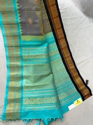 GADWAL PURE SILK GANGA JAMUNA HANDLOOM SAREE
