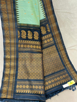 GADWAL PURE SILK CHECKS HANDLOOM SAREE