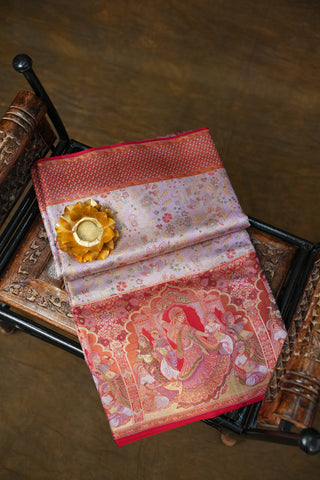 EXCLUSIVE KANCHIPURAM PURE SILK TISSUE BROCADE SAREE