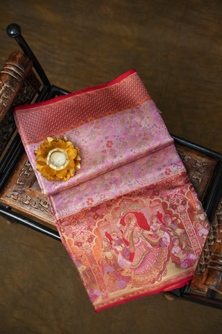 EXCLUSIVE KANCHIPURAM PURE SILK TISSUE BROCADE SAREE