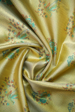 EXCLUSIVE KANCHIPURAM PURE SILK TISSUE BROCADE SAREE