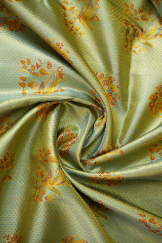 EXCLUSIVE KANCHIPURAM PURE SILK TISSUE BROCADE SAREE