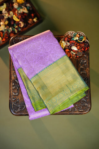KANCHIPURAM PURE SILK BROCADE HANDLOOM SAREE