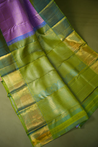KANCHIPURAM PURE SILK BROCADE HANDLOOM SAREE
