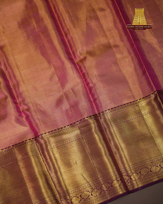 KANCHIPURAM PURE SILK TISSUE BROCADE SAREE