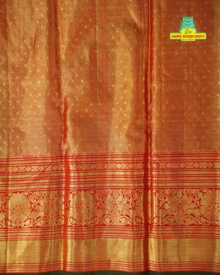 KANCHIPURAM PURE SILK BROCADE HANDLOOM SAREE