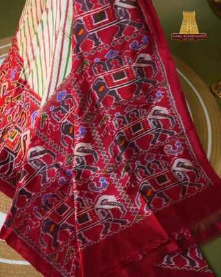 POCHAMPALLY IKKAT PURE SILK HANDLOOM SAREE