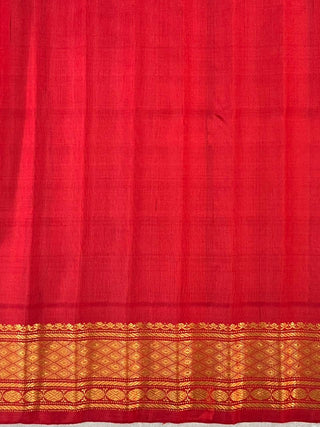 GADWAL PURE SILK CHECKS HANDLOOM SAREE