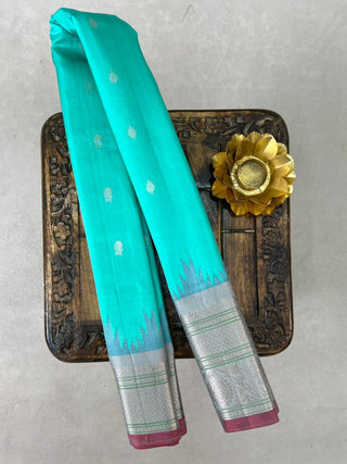 GADWAL PASTEL PURE SILK HANDLOOM SAREE