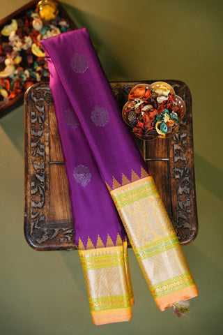 GADWAL PURE SILK EQUAL BORDER HANDLOOM SAREE