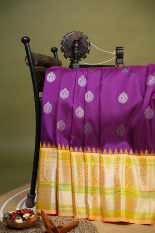 GADWAL PURE SILK EQUAL BORDER HANDLOOM SAREE