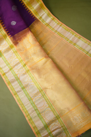 GADWAL PURE SILK EQUAL BORDER HANDLOOM SAREE