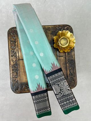 GADWAL PASTEL PURE SILK HANDLOOM SAREE