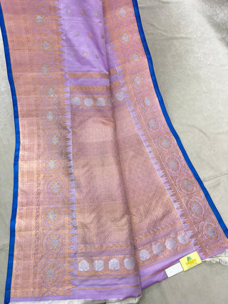 GADWAL PURE SILK HANDLOOM SAREE WITH MAHARANI TURNING BORDER
