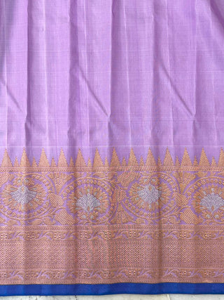 GADWAL PURE SILK HANDLOOM SAREE WITH MAHARANI TURNING BORDER