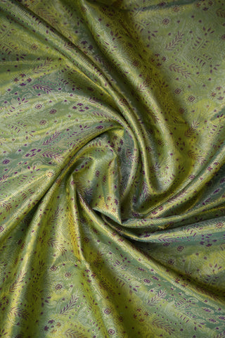 KANCHIPURAM PURE SILK TISSUE BROCADE HANDLOOM LEHANGA