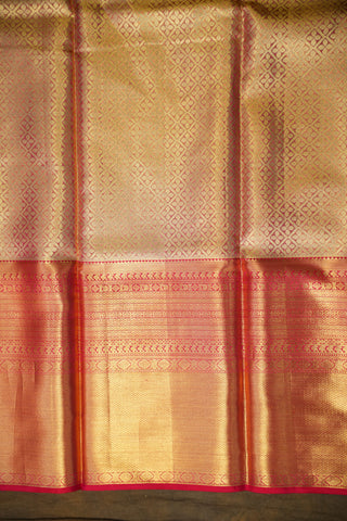 KANCHIPURAM PURE SILK TISSUE BROCADE HANDLOOM LEHANGA