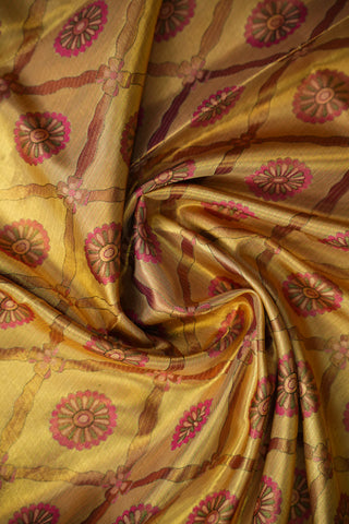 KANCHIPURAM PURE SILK TISSUE BROCADE HANDLOOM LEHANGA