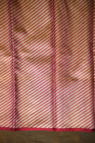 KANCHIPURAM PURE SILK TISSUE BROCADE HANDLOOM LEHANGA