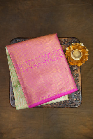 KANCHIPURAM PURE SILK TISSUE BROCADE SAREE