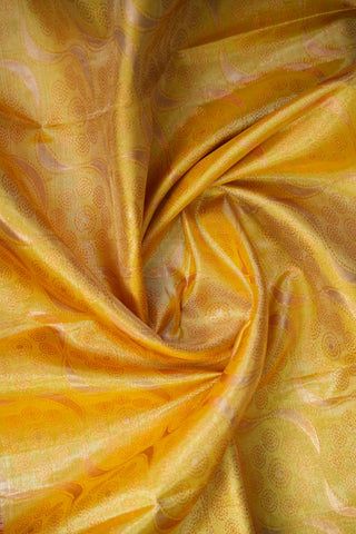 KANCHIPURAM PURE SILK TISSUE BROCADE HANDLOOM LEHANGA