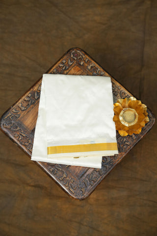 MENS DHOTI PURE SILK 9X5