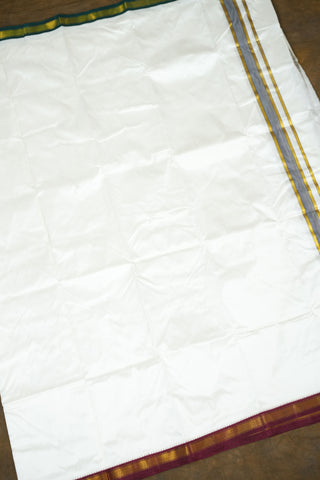 MENS DHOTI PURE SILK GANGA JAMUNA 9X5