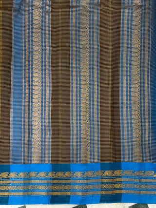 GADWAL PURE COTTON SMALL BORDER HANDLOOM SAREE