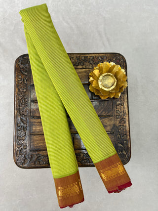 GADWAL PURE COTTON SMALL BORDER HANDLOOM SAREE