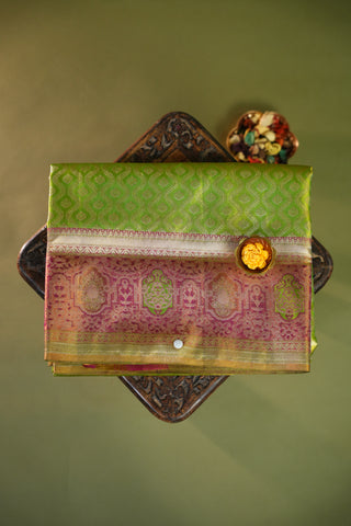 KANCHIPURAM PURE SILK BROCADE SAREE