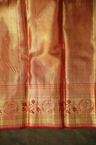 KANCHIPURAM PURE SILK BROCADE HANDLOOM SAREE