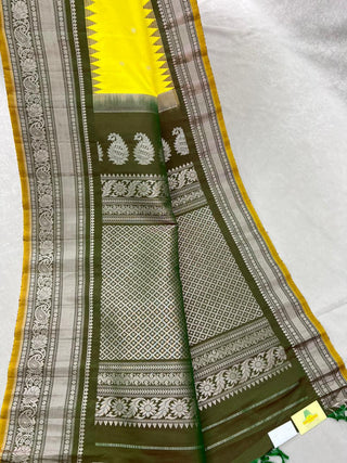 GADWAL PASTEL PURE SILK HANDLOOM SAREE