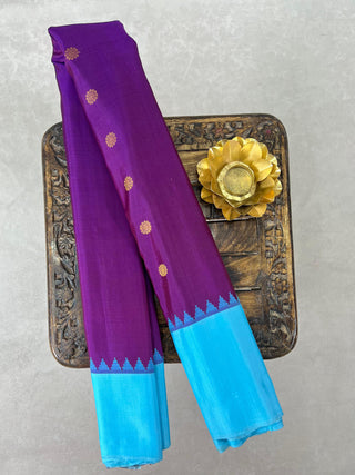 GADWAL PURE SILK PLAIN BORDER HANDLOOM SAREE