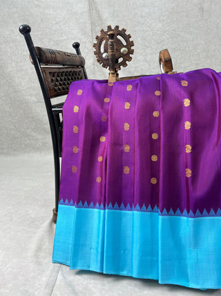 GADWAL PURE SILK PLAIN BORDER HANDLOOM SAREE