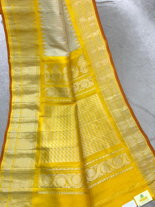 GADWAL PASTEL PURE SILK HANDLOOM SAREE