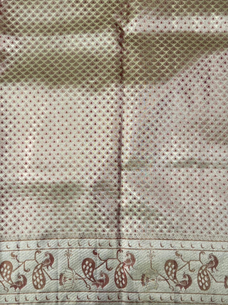KANCHIPURAM PURE SILK TISSUE BROCADE SAREE