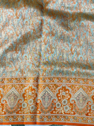 KANCHIPURAM PURE SILK TISSUE BROCADE SAREE