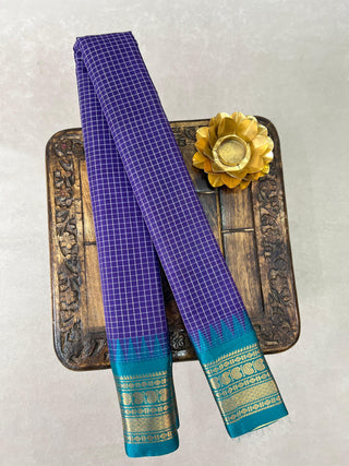 GADWAL PURE COTTON CHECKS HANDLOOM SAREE