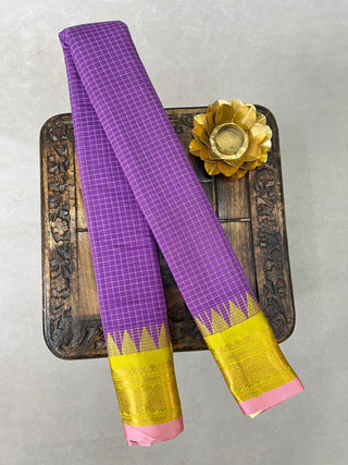 GADWAL PURE COTTON CHECKS HANDLOOM SAREE